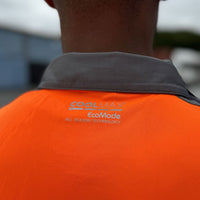 Leo Workwear Trimstone Leo Ecoviz Coolmax High Performance Polo Shirt Hi Vis Railway