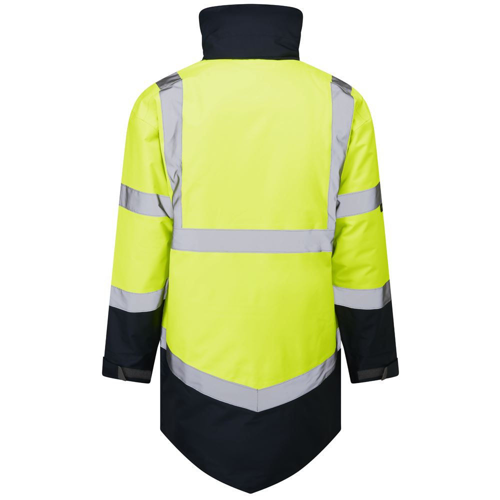 Leo Workwear Marwood Leo Ecoviz 4K Superior Baffle Lined Anorak Hi Vis