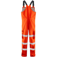 Leo Workwear Northam Leo Ecoviz 15K Performance+ Bib & Brace Hi Vis Orange