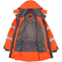 Leo Workwear Eastleigh Leo Ecoviz 10K Performance Breathable Anorak Hi Vis Jacket Coat