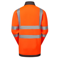 Leo Workwear Arganite Leo Ecoviz Zipped Sweatshirt Hi Vis