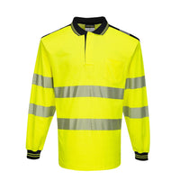 Portwest PW3 Hi-Vis Long Sleeve Polo Shirt