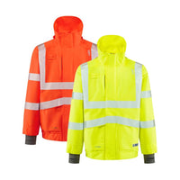 Leo Workwear Dartmoor Leo Ecoviz 15K Performance+ Breathable Bomber Jacket Hi Vis Class 3