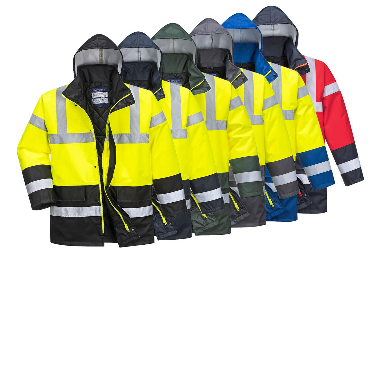 Portwest Hi-Vis Contrast Traffic Jacket