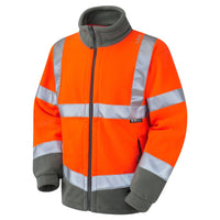 Leo Workwear Hartland Leo Ecoviz Fleece Jacket Hi Vis
