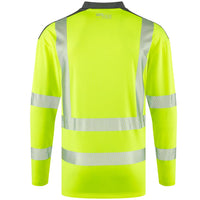 Leo Workwear Watermouth Leo Ecoviz Coolmax High Performance Sleeved T-Shirt Hi Vis