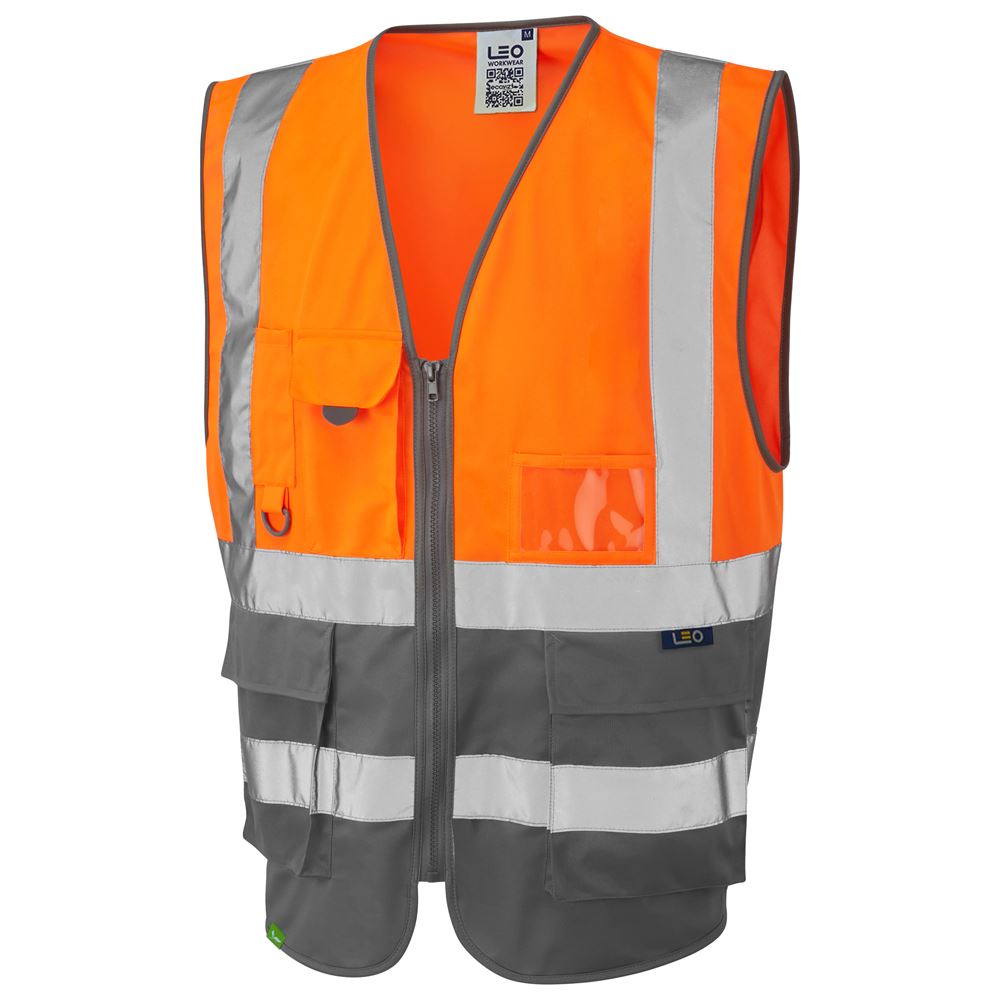 Leo Workwear Lynton Leo Ecoviz Superior Waistcoat