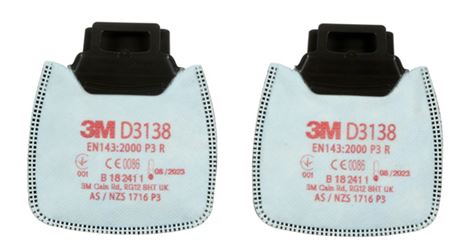 3M D3138 Secure Click P3R Particulate Filter (20 Pack)