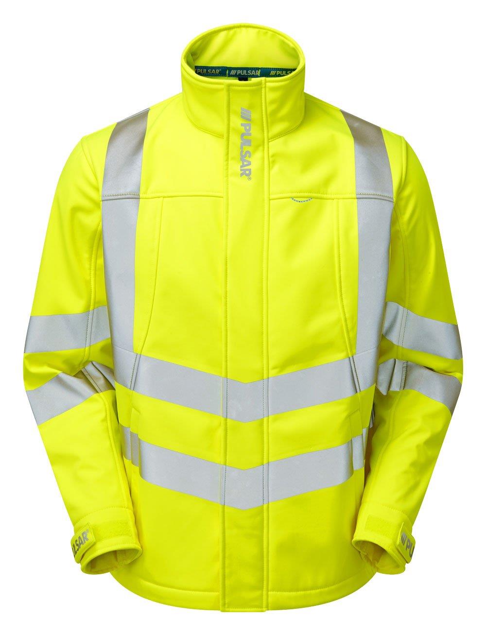 Pulsar Protect Hi Vis Softshell Jacket - Recycled Content (Yellow)