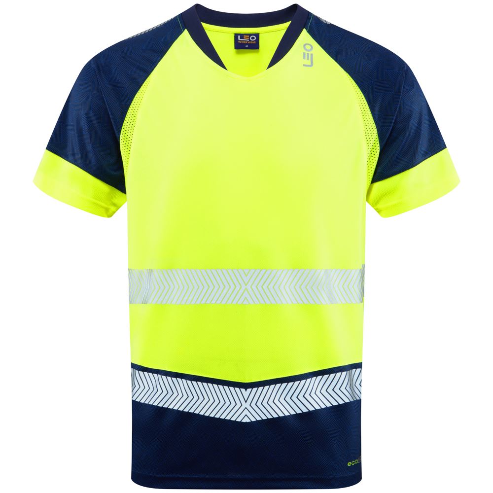 Leo Workwear Forda Leo Ecoviz Performance+ Dual Colour T-Shirt