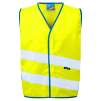 Leo Workwear Neonstars Leo Ecoviz Childrens Waistcoat (En 17353) Hi Vis