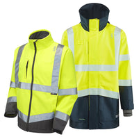 Leo Workwear Clovelly + Buckland Leo 3-In-1 Anorak + Softshell Jacket