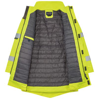 Leo Workwear Putford Leo Ecoviz 4K Baffle Lined Anorak With Red Braces