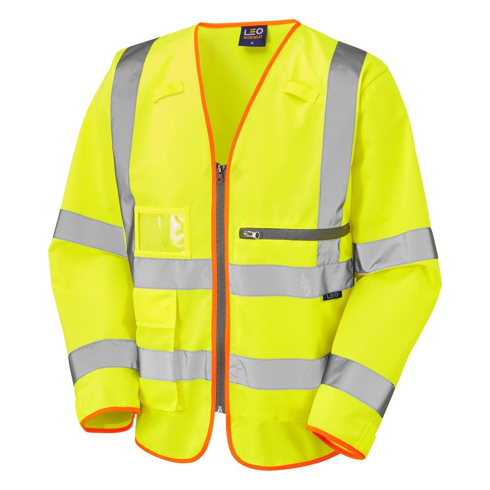 Leo Workwear Heddon Leo Ecoviz Tablet Pocket Sleeved Superior Waistcoat
