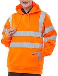 Beeswift Hi Vis Hooded Sweatshirt