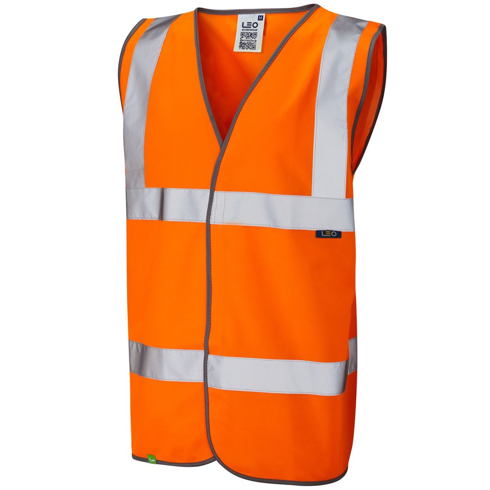 Leo Workwear Tarka Leo Ecoviz Waistcoat Hi Vis Superior