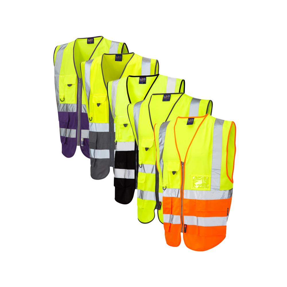 Leo Workwear Lynton Leo Ecoviz Superior Waistcoat