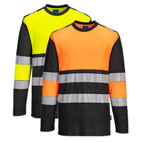 Portwest PW3 Hi-Vis Class 1 Long Sleeve T-Shirt
