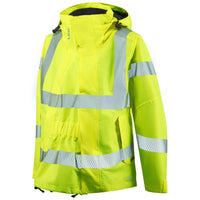 Leo Workwear Rosemoor Womens Jacket With Maternity Expander Cl 3 Hi Vis Breathable