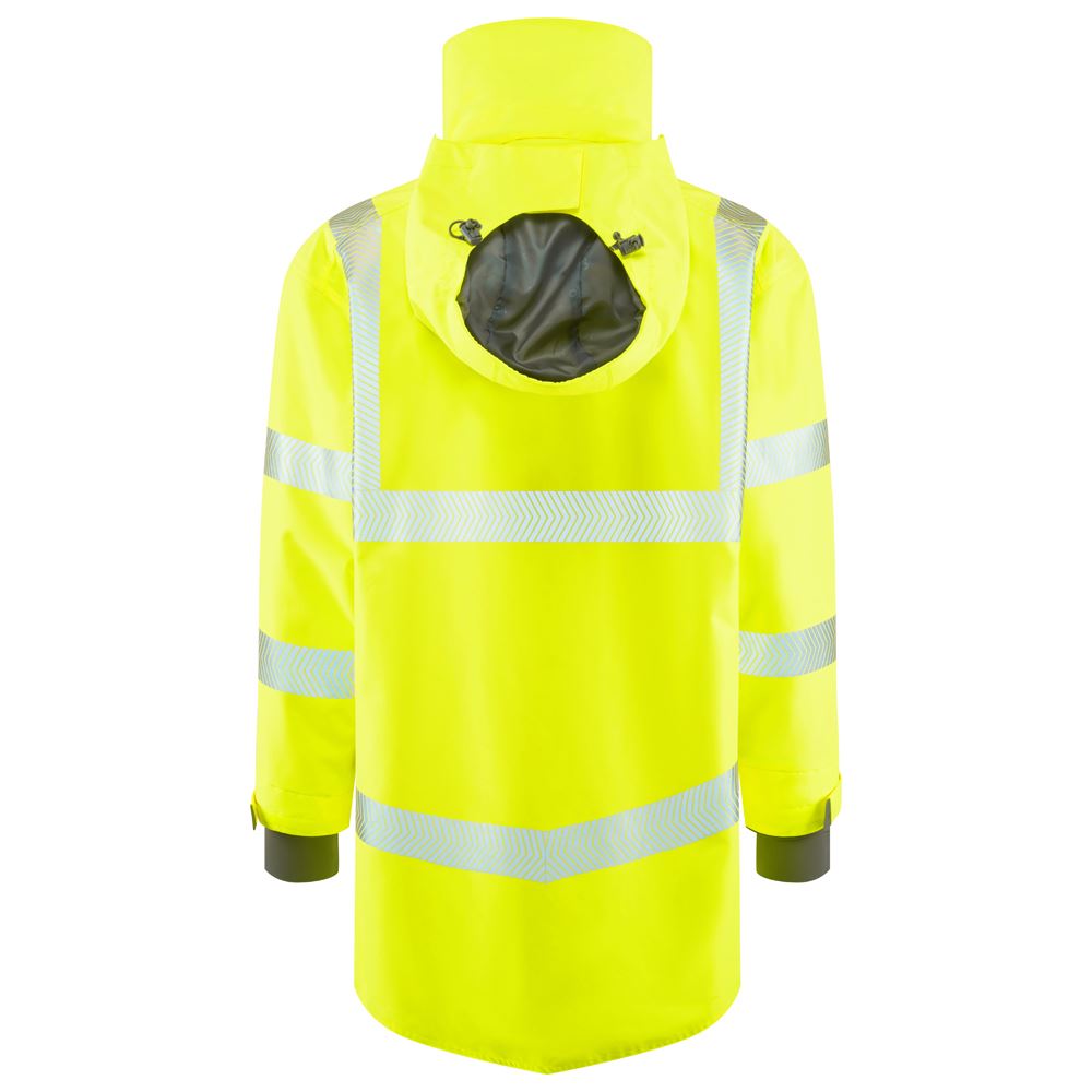 Leo Workwear Clovelly Leo Ecoviz 15K Performance+ Breathable Anorak Hi Vis