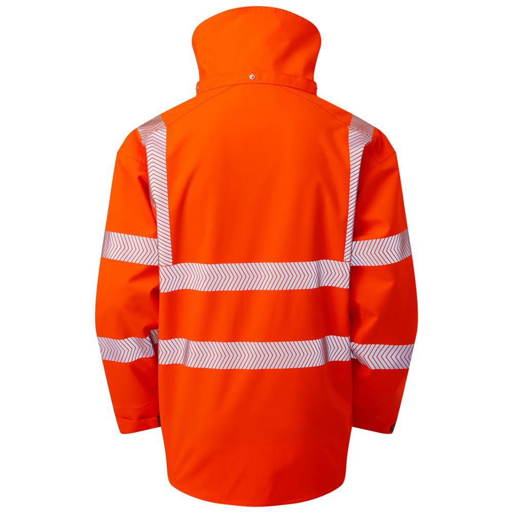 Leo Workwear Dartmoor Leo Ecoviz 15K Performance+ Breathable Bomber Jacket Hi Vis Class 3