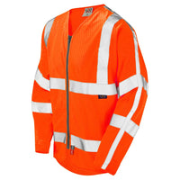 Leo Workwear Huish Leo Ecoviz Lfs/As Sleeved Zip Waistcoat (En 14116 & En1149)