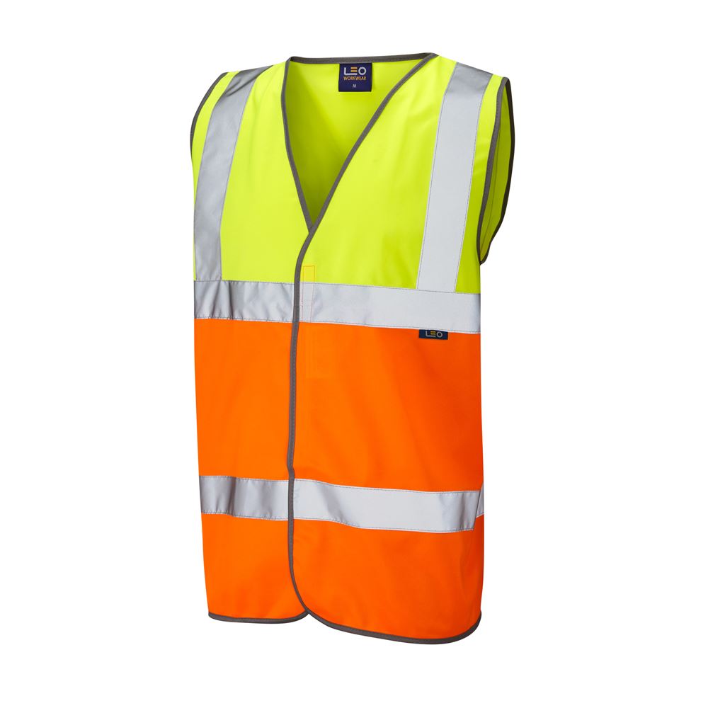 Leo Workwear Tarka Leo Ecoviz Waistcoat Hi Vis Superior