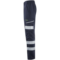 Leo Workwear Winsford Leo Ecoviz Lightweight Polyester Stretch Cargo Trouser Hi Vis Class1
