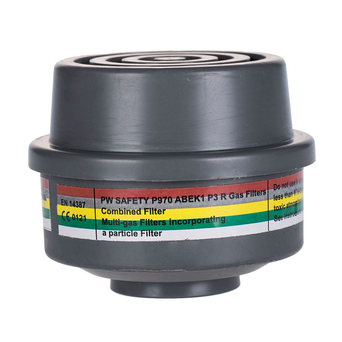 Portwest ABEK1P3 Combination Filter Special Thread Connection (4 Pack)