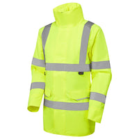 Leo Workwear Cheristow Leo Ecoviz 4K Womens Baffle Lined Anorak Hi Vis Coat