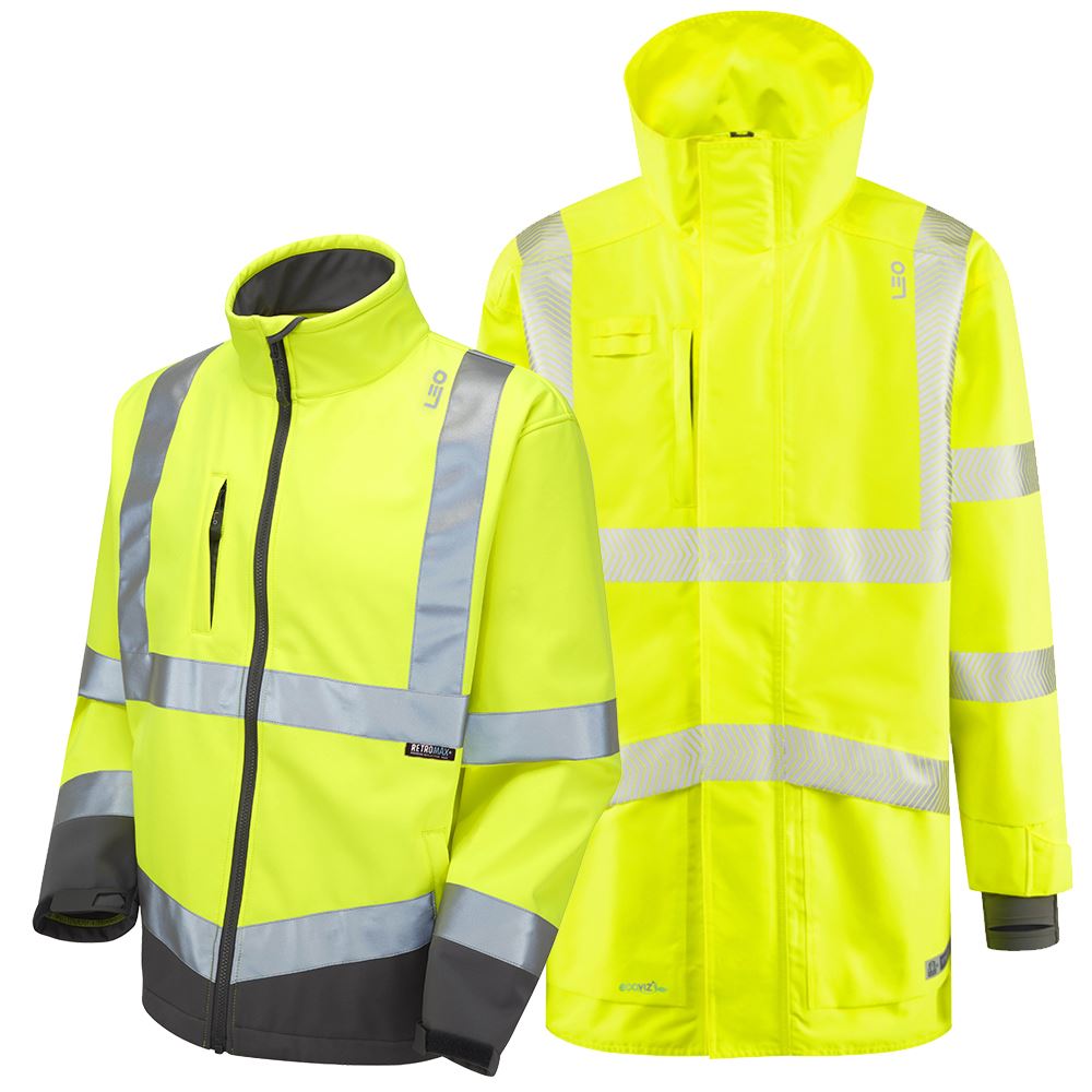 Leo Workwear Clovelly + Buckland Leo 3-In-1 Anorak + Softshell Jacket