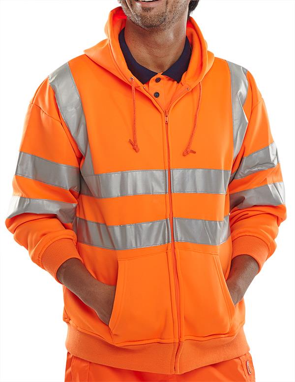 Beeswift Hi Vis Hooded Sweatshirt