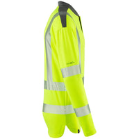 Leo Workwear Watermouth Leo Ecoviz Coolmax High Performance Sleeved T-Shirt Hi Vis