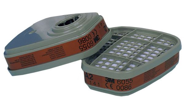3M 6055 A2 Gas & Vapour Filter (8 Pack)