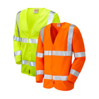 Leo Workwear Parkham Leo Ecoviz Lfs Sleeved Waistcoat (En 14116) Hi Vis Flame Retardant