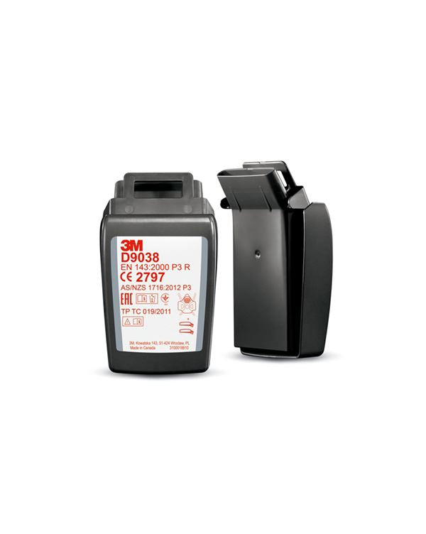 3M D9038 Secure Click Hard Case P3R Particulate, Hydrogen Fluoride, Vapour & Gas Filter (20 Pack)