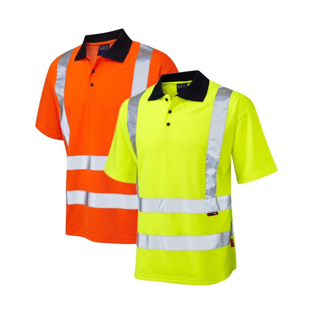 Leo Workwear Croyde Leo Ecoviz Comfort Polo Shirt