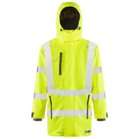 Leo Workwear Eastleigh Leo Ecoviz 10K Performance Breathable Anorak Hi Vis Jacket Coat