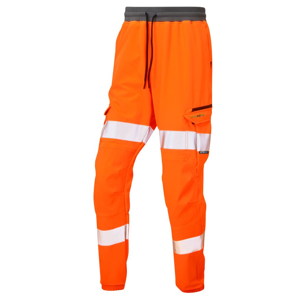 Leo Workwear Hawkridge Leo Ecoviz High Performance 4X Stretch Trouser Hi Vis Jogging