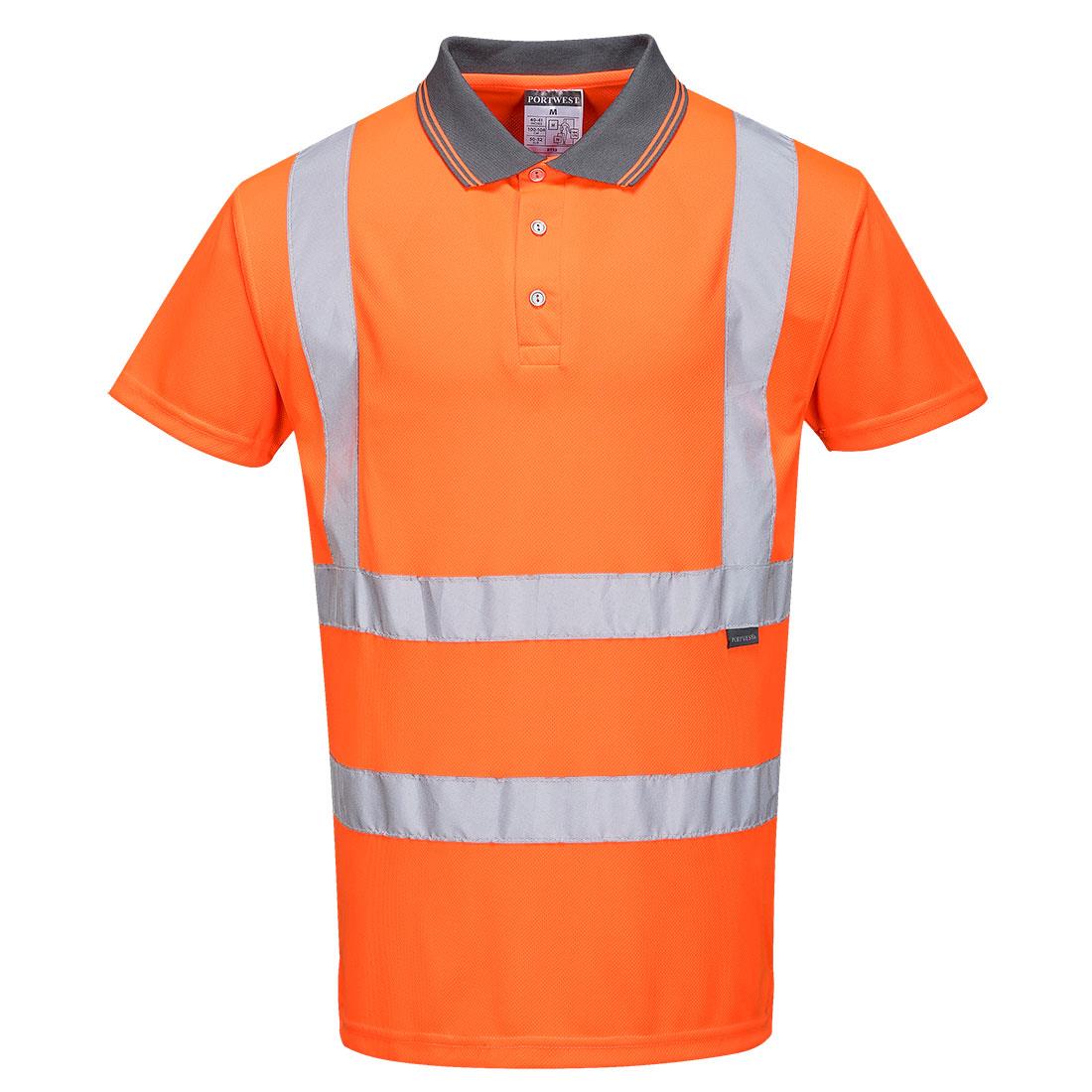 Portwest Hi-Vis Short Sleeve Polo Shirt RIS