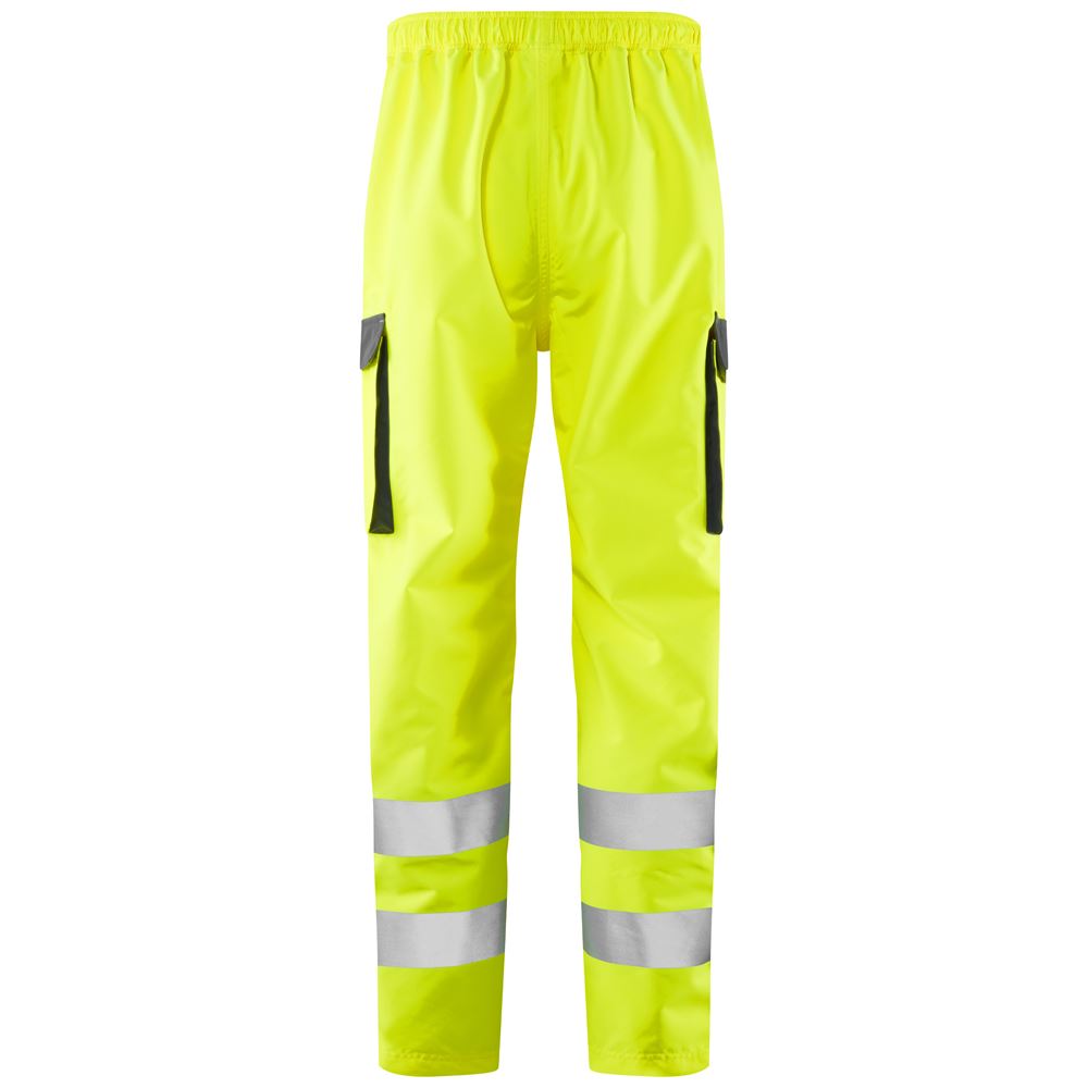 Leo Workwear Westleigh Leo Ecoviz 10K Performance Breathable Overtrouser Hi Vis