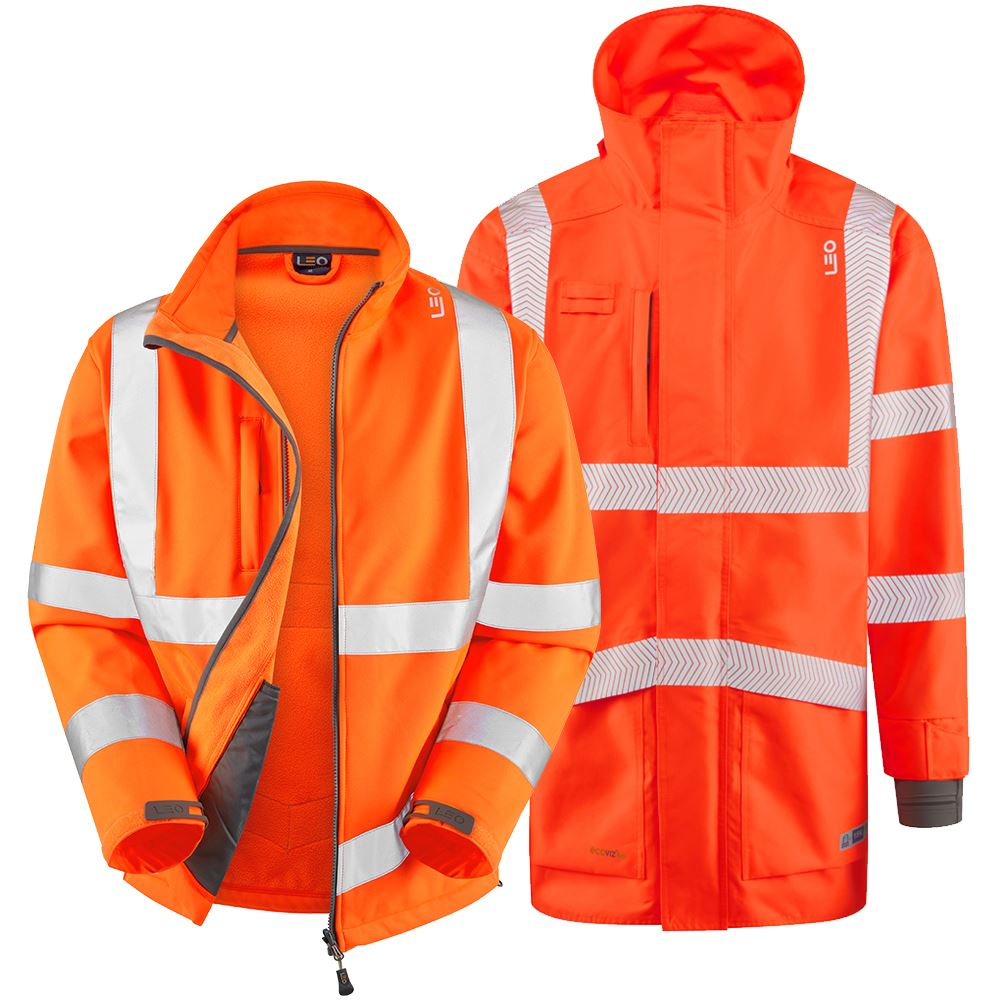 Leo Workwear Clovelly + Buckland Leo 3-In-1 Anorak + Softshell Jacket