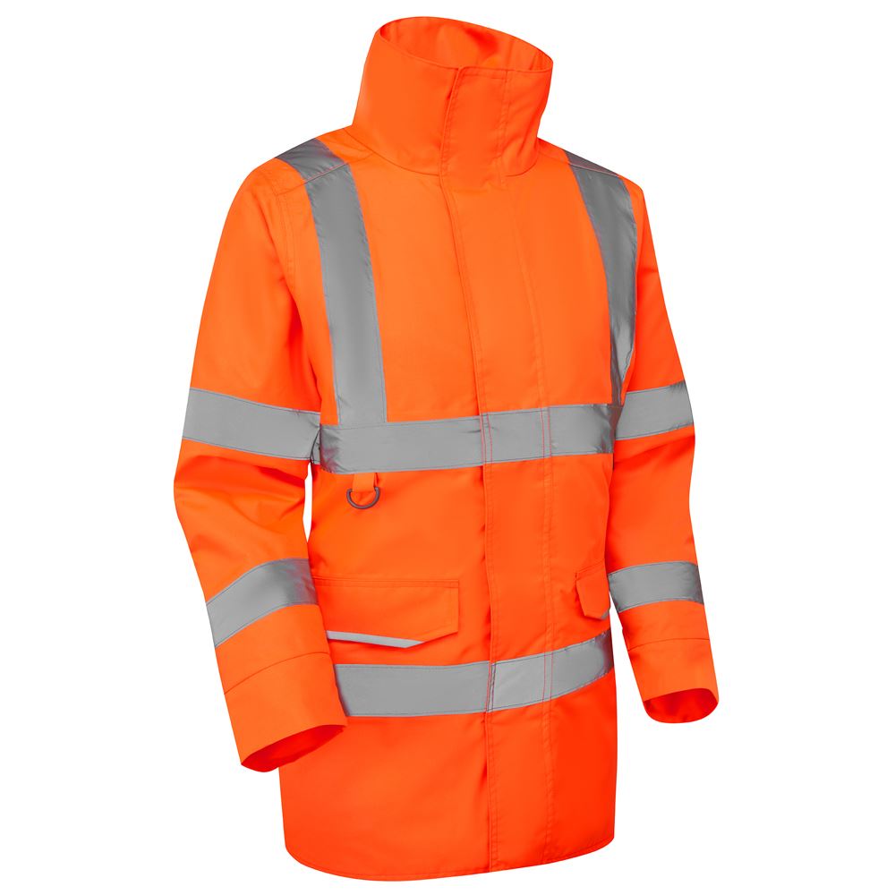 Leo Workwear Cheristow Leo Ecoviz 4K Womens Baffle Lined Anorak Hi Vis Coat