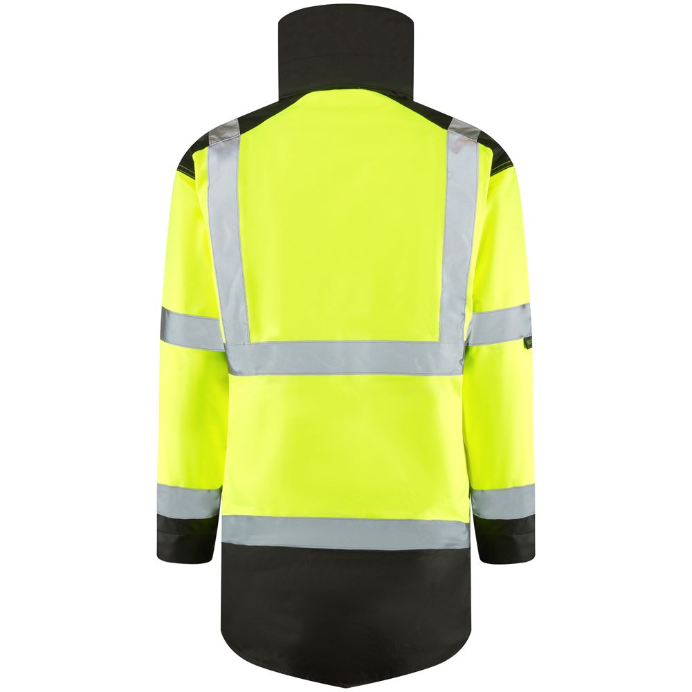 Leo Workwear Tawstock Leo Ecoviz 4K Baffle Lined Anorak Waterproof Jacket Coat
