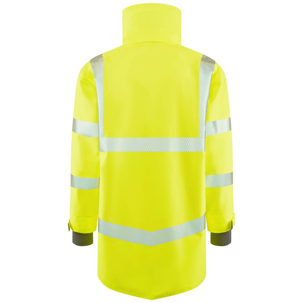 Leo Workwear Clovelly Leo Ecoviz 15K Performance+ Breathable Anorak Hi Vis