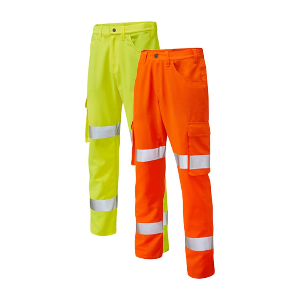 Leo Workwear Yelland Leo Ecoviz Lightweight Poly/Cotton Cargo Trouser Class 1
