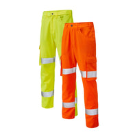 Leo Workwear Yelland Leo Ecoviz Lightweight Poly/Cotton Cargo Trouser Class 1