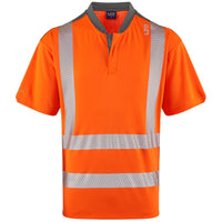 Leo Workwear Putsborough Leo Ecoviz Coolmax High Performance T-Shirt Hi Vis Traffic