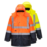 Portwest Hi-Vis 7-in-1 Contrast Traffic Jacket
