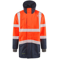 Leo Workwear Clovelly Leo Ecoviz 15K Performance+ Breathable Anorak Hi Vis
